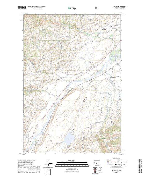 Dailey Lake 2024 topographic map thumbnail