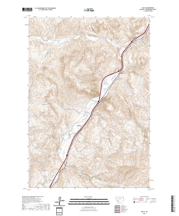 Dalys topographic map thumbnail