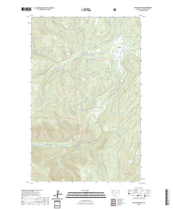 Davis Mountain topographic map thumbnail