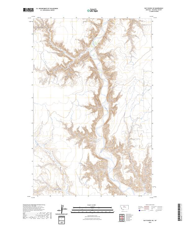 Day School SW topographic map thumbnail