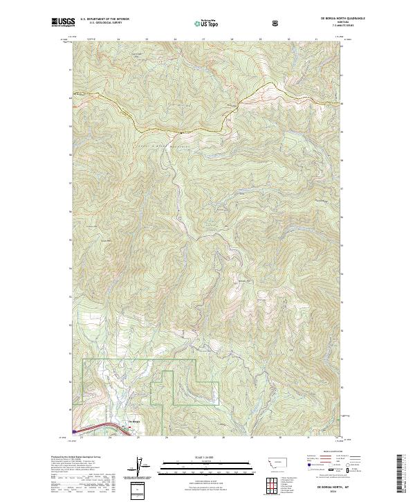 De Borgia North topographic map thumbnail
