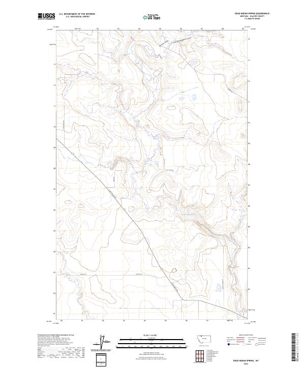 Dead Indian Spring topographic map thumbnail