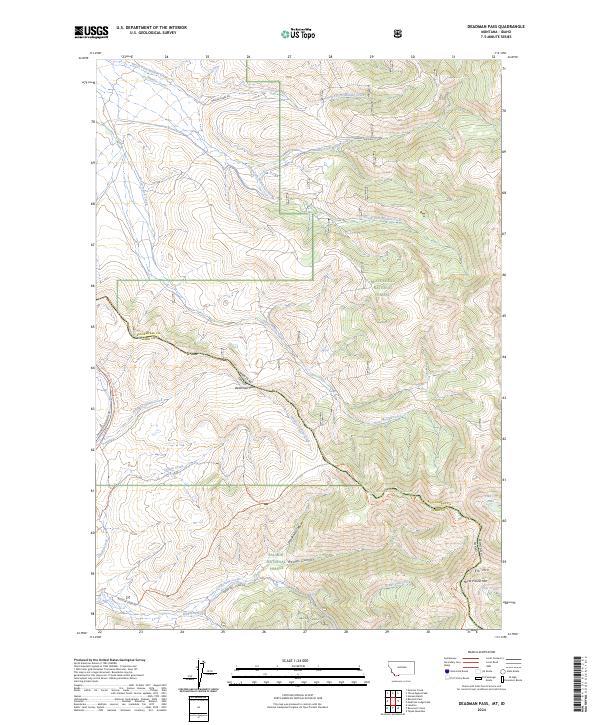 Deadman Pass 2024 topographic map thumbnail