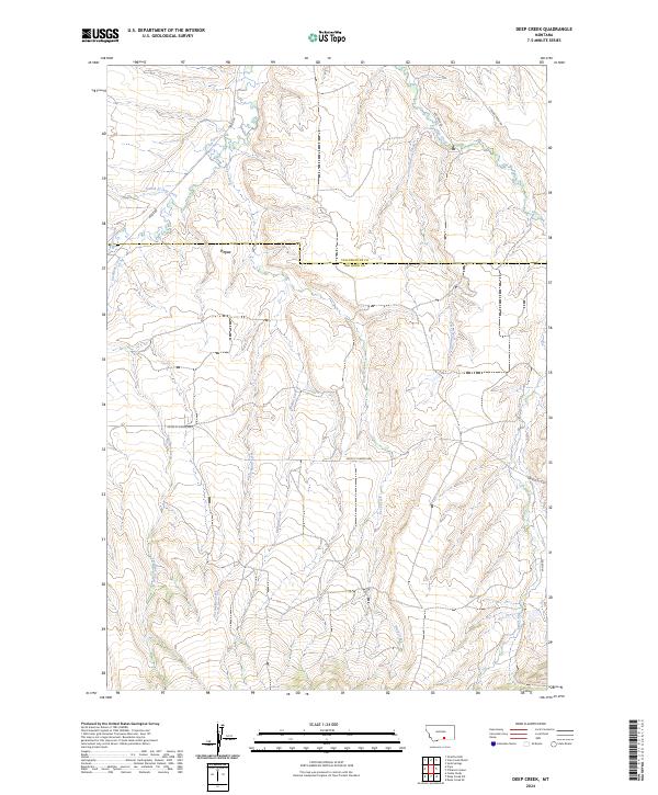 Deep Creek topographic map thumbnail