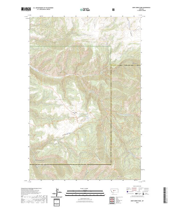 Deep Creek Park topographic map thumbnail