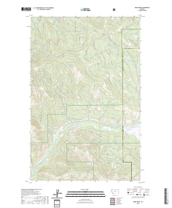 Deer Creek topographic map thumbnail