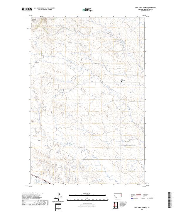 Deer Creek Church topographic map thumbnail