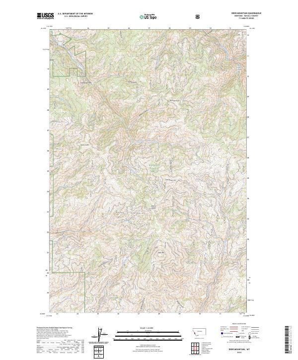 Deer Mountain 2024 topographic map thumbnail