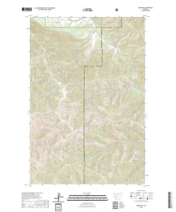 Deer Peak 2024 topographic map thumbnail