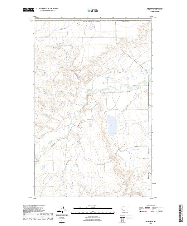 Del Bonita topographic map thumbnail