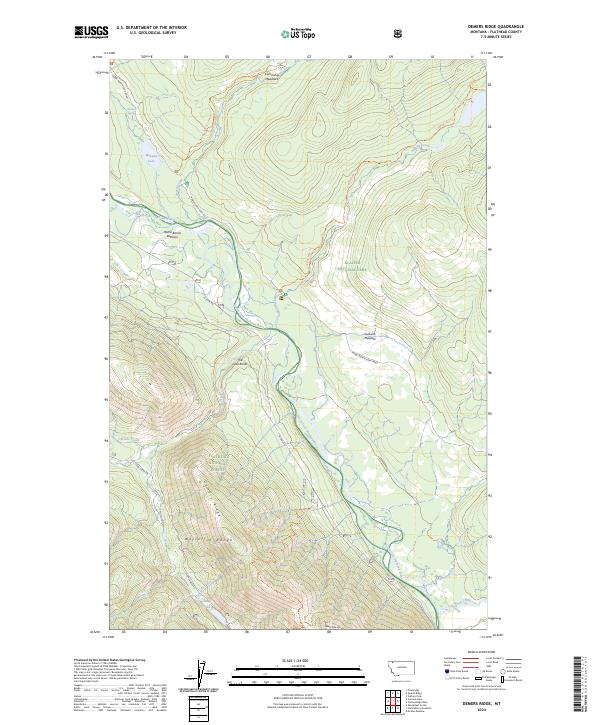 Demers Ridge topographic map thumbnail