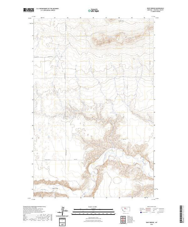 Dent Bridge topographic map thumbnail