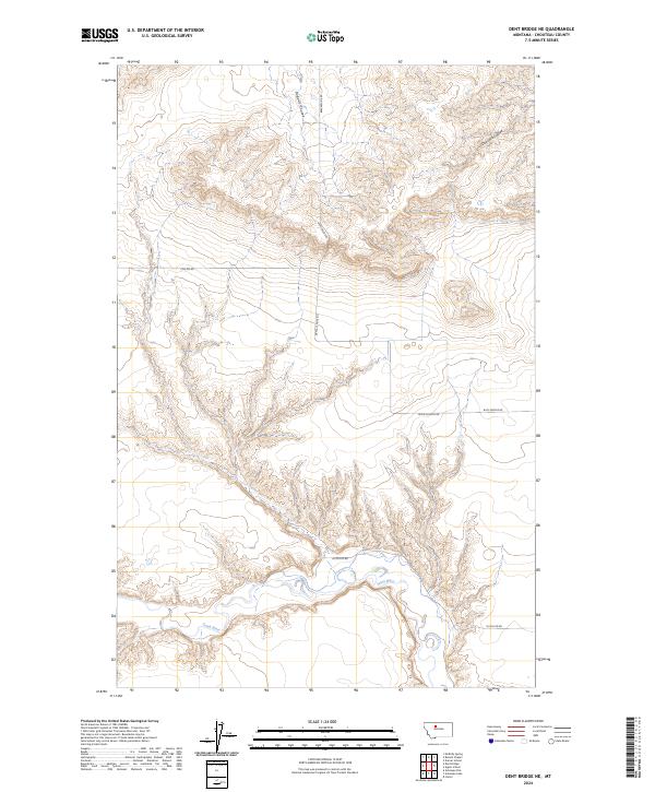Dent Bridge NE topographic map thumbnail