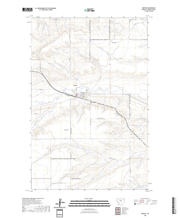 Denton topographic map thumbnail