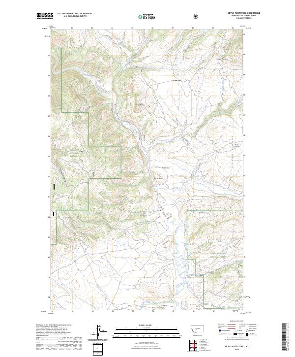 Devils Footstool 2024 topographic map thumbnail