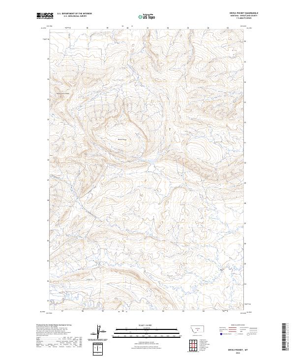 Devils Pocket topographic map thumbnail