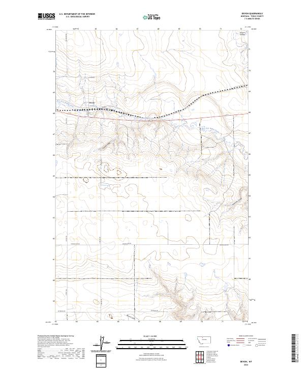 Devon topographic map thumbnail
