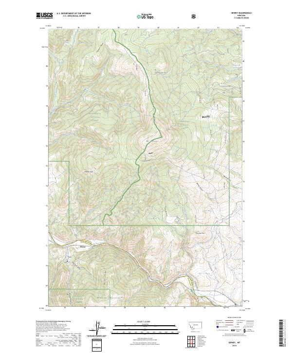 Dewey topographic map thumbnail
