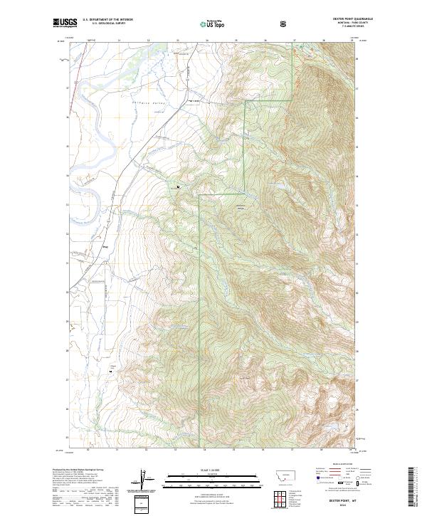 Dexter Point topographic map thumbnail