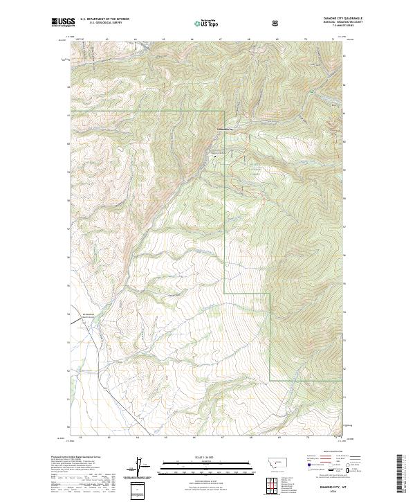 Diamond City topographic map thumbnail
