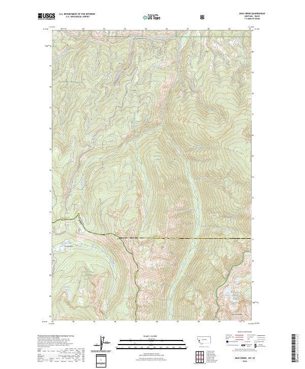 Dick Creek 2024 topographic map thumbnail