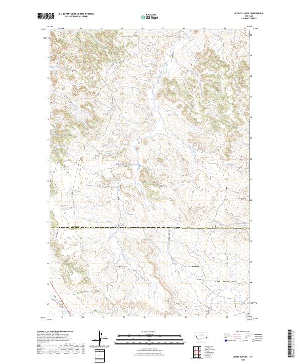 Divide School topographic map thumbnail