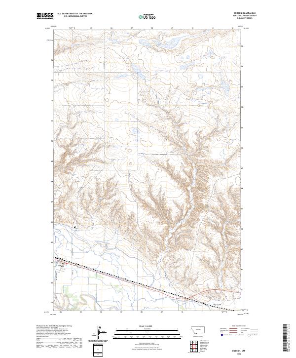 Dodson topographic map thumbnail