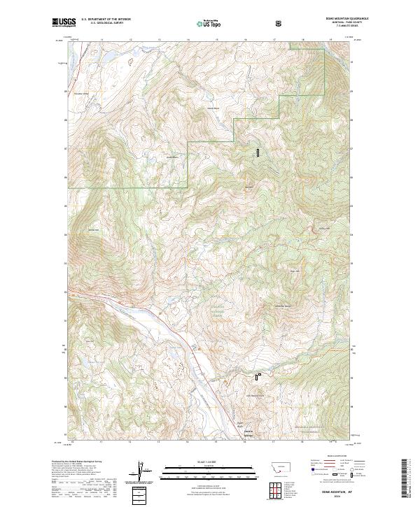 Dome Mountain topographic map thumbnail