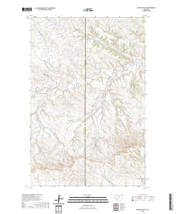 Dovetail Butte topographic map thumbnail