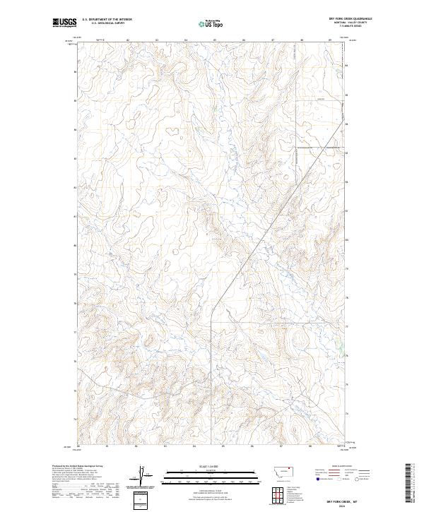 Dry Fork Creek topographic map thumbnail