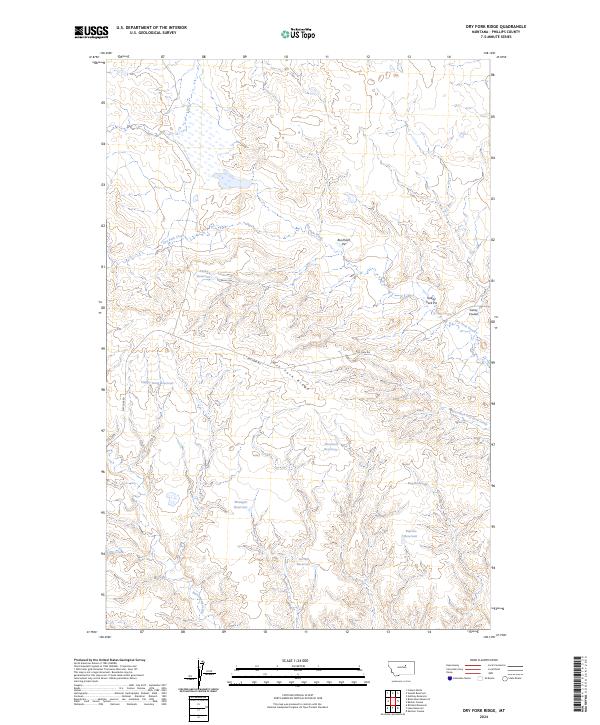 Dry Fork Ridge topographic map thumbnail