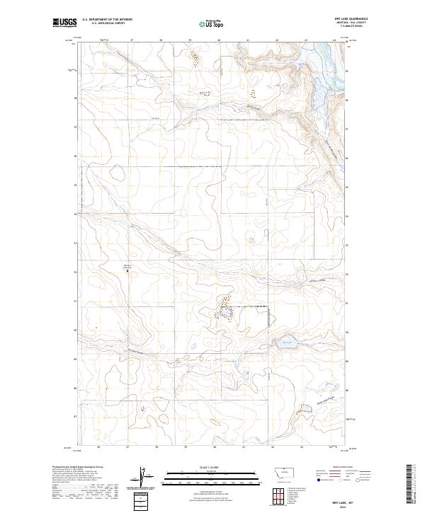 Dry Lake topographic map thumbnail
