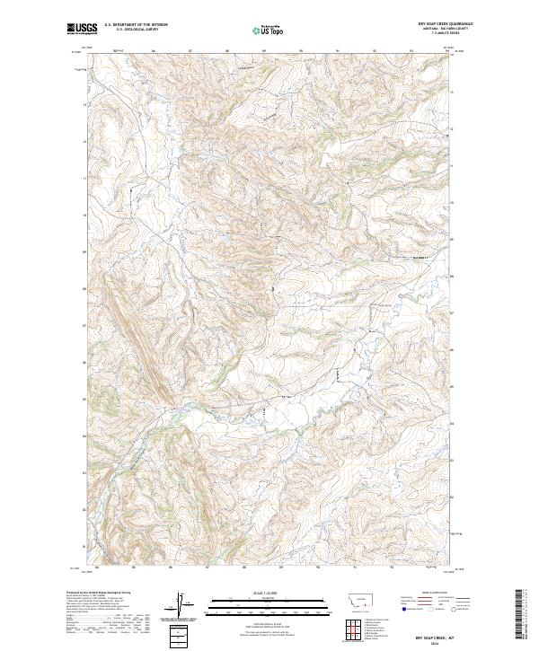 Dry Soap Creek topographic map thumbnail
