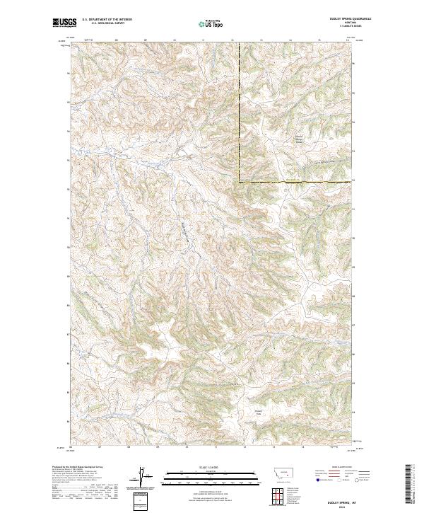 Dudley Spring topographic map thumbnail