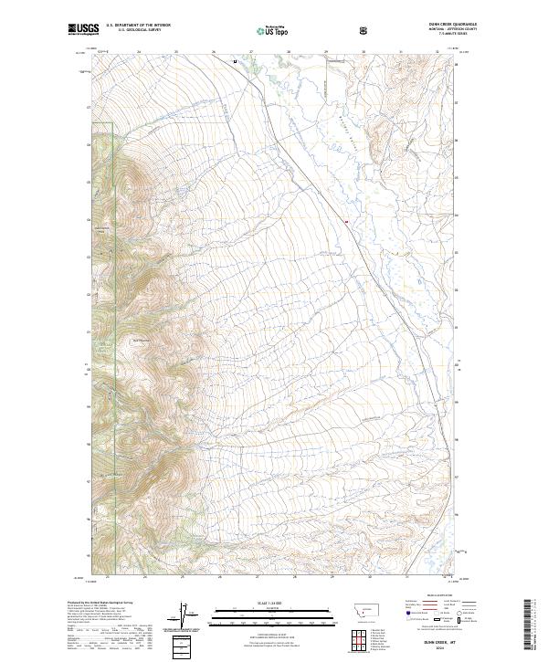 Dunn Creek topographic map thumbnail