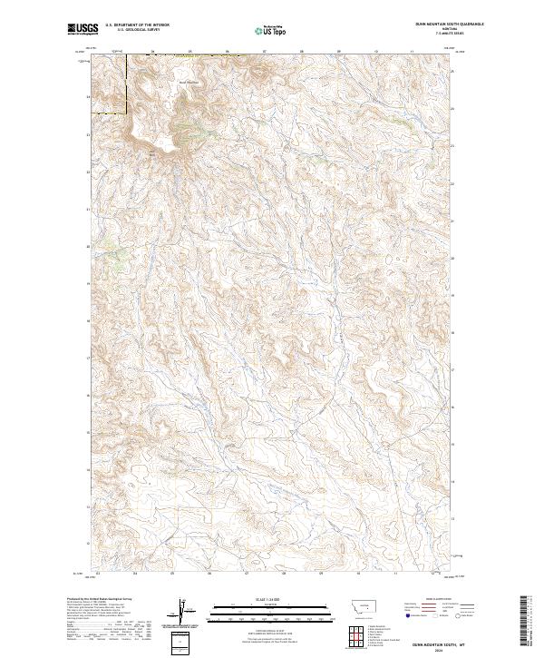 Dunn Mountain South topographic map thumbnail