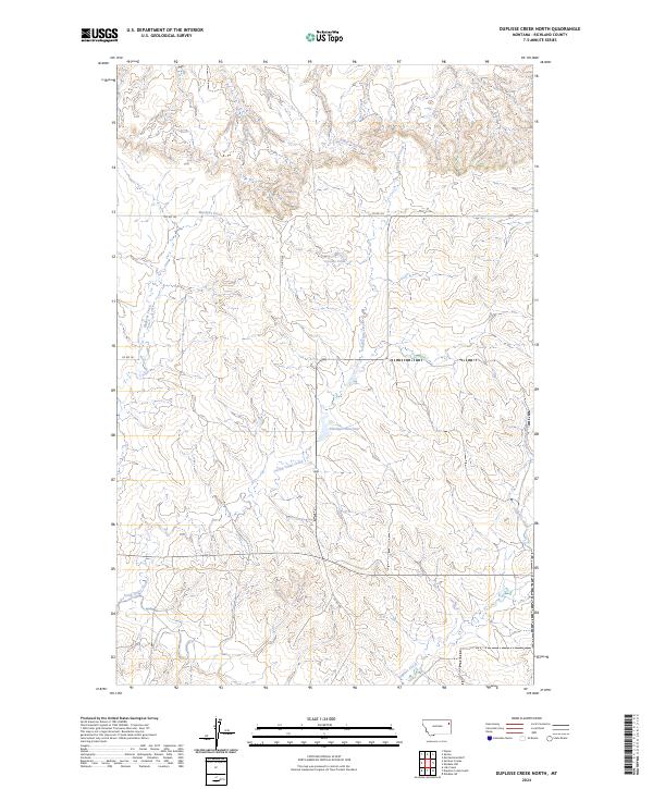 Duplisse Creek North topographic map thumbnail