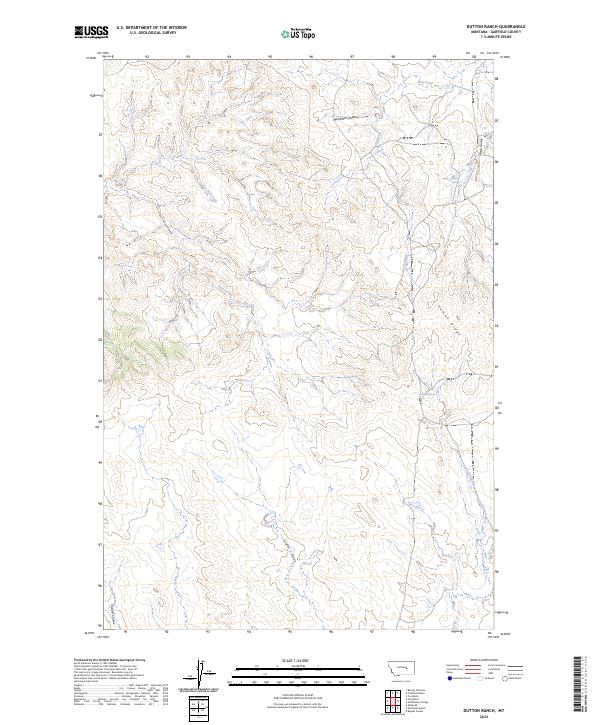 Dutton Ranch topographic map thumbnail