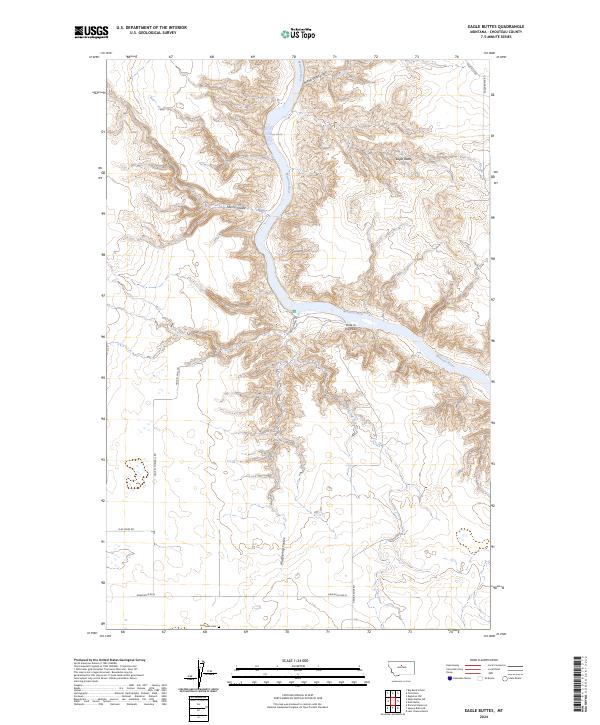 Eagle Buttes 2024 topographic map thumbnail