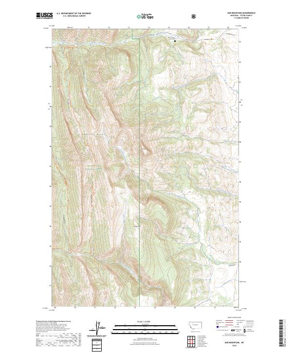 Ear Mountain 2024 topographic map thumbnail