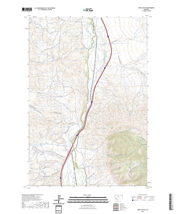 Earls Gulch 2024 topographic map thumbnail