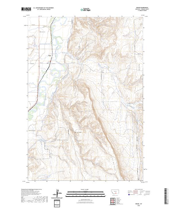 Edgar topographic map thumbnail