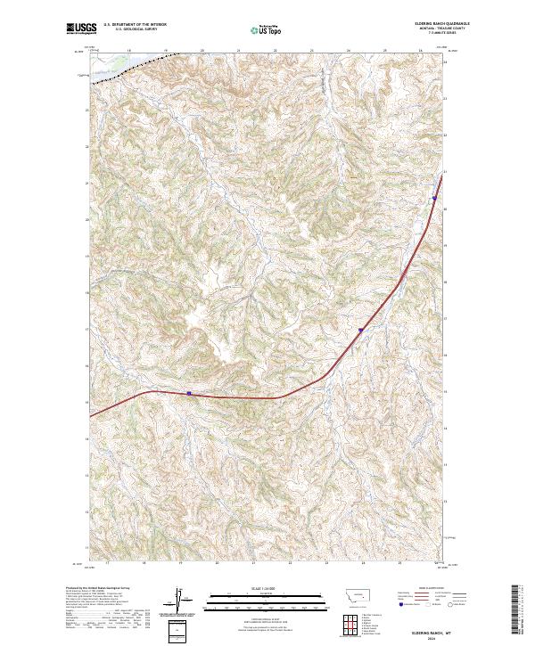 Eldering Ranch topographic map thumbnail