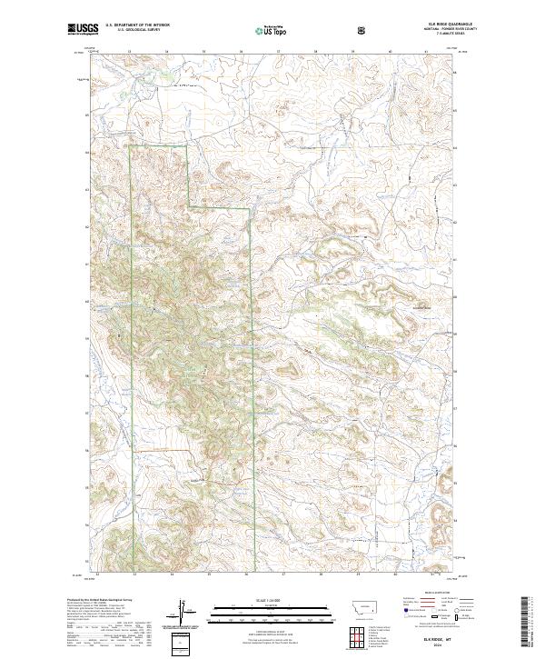 Elk Ridge topographic map thumbnail