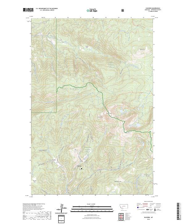 Elkhorn topographic map thumbnail