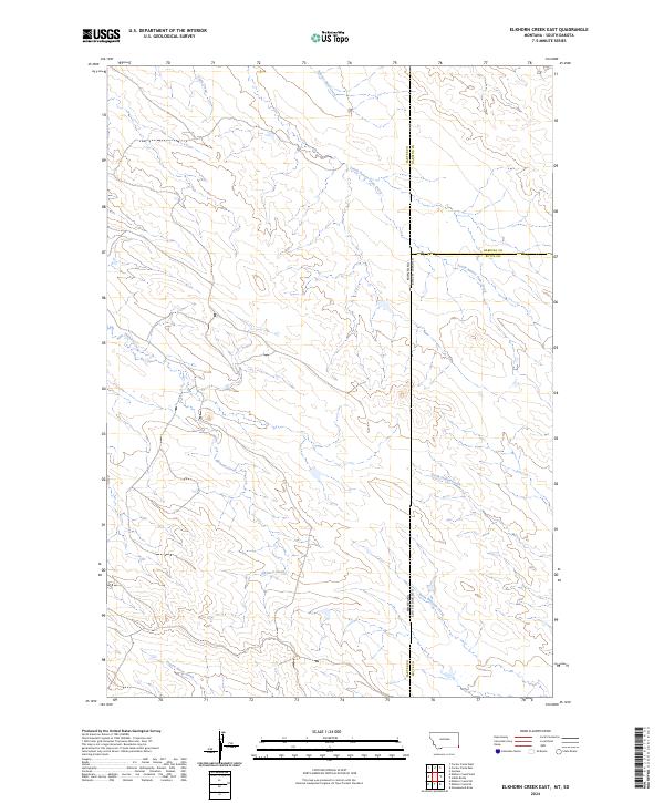 Elkhorn Creek East topographic map thumbnail