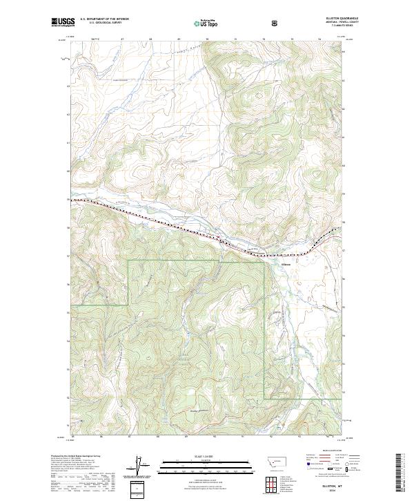 Elliston topographic map thumbnail