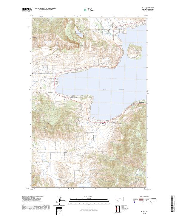 Elmo topographic map thumbnail