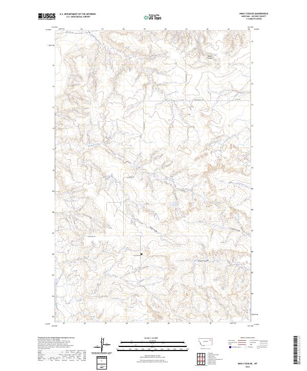Emily Coulee topographic map thumbnail