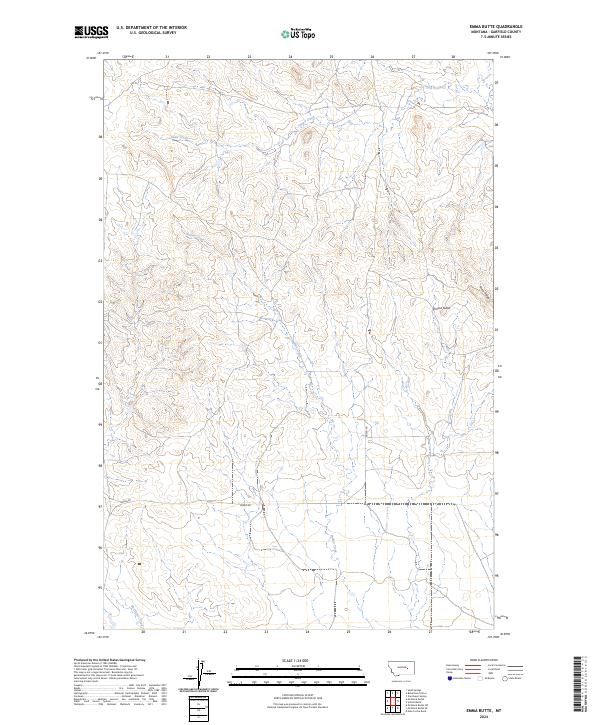 Emma Butte topographic map thumbnail